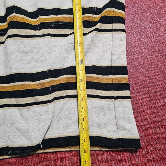 The Odells Striped Open-Front Cardigan Duster Coat Sz L Southwestern Boho Scandi - Picture 8 of 10